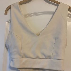 White crop top